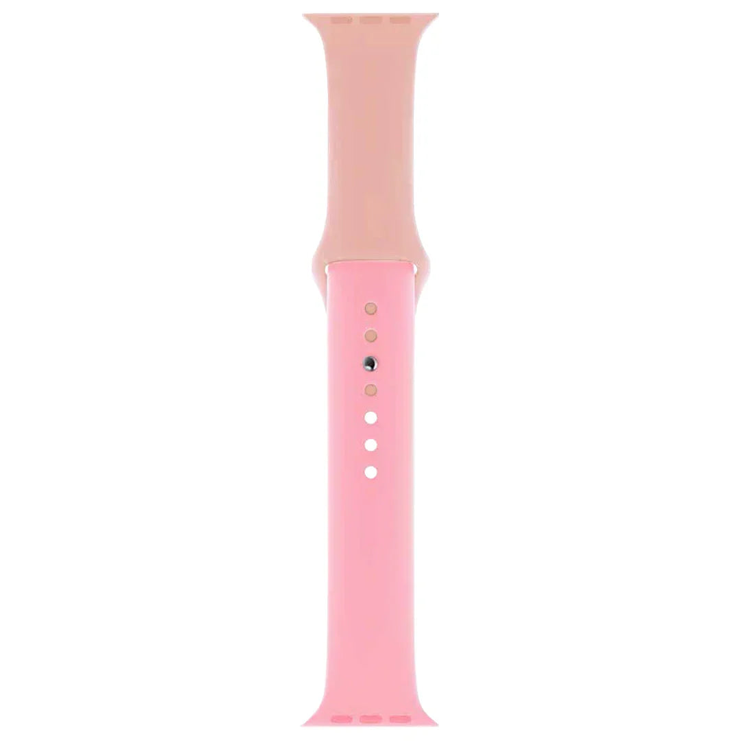 Torrii Watch 49/46/45/44 Mm Silicone Mix Watch Strap - Rose/Light Pink - Tashqila Torrii Watch 49/46/45/44 Mm Silicone Mix Watch Strap - Rose/Light Pink - Tashqila